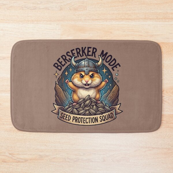 Item preview, Berserker Mode Hamster – Seed Protection Squad Viking Meme Design designed and sold by Fuechse.