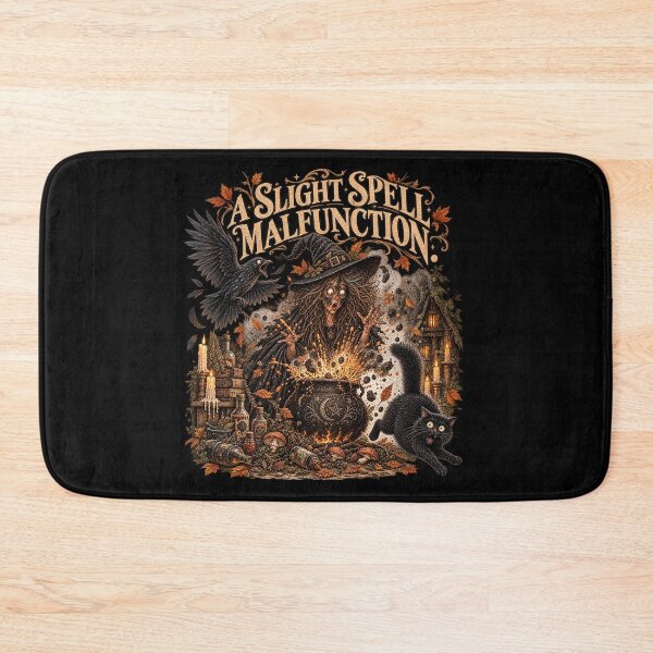 Item preview, A Slight Spell Malfunction – Funny Gothic Witch Design designed and sold by Scarlett-Goods.