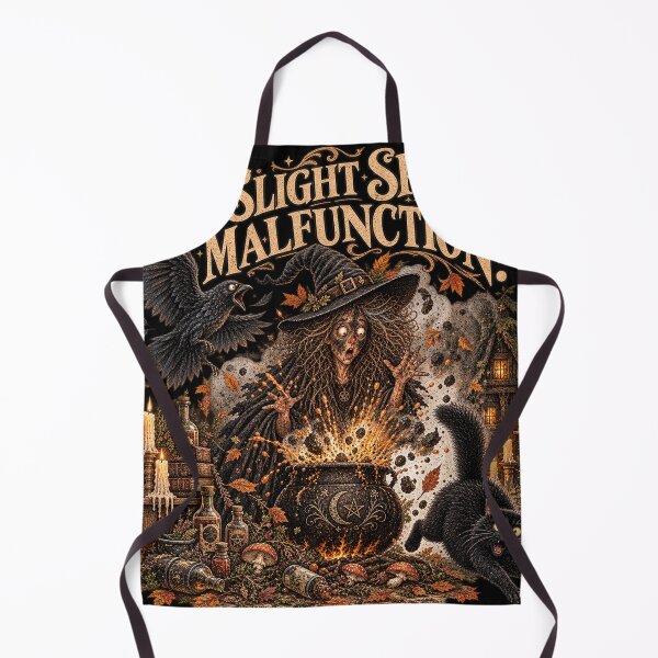 Item preview, A Slight Spell Malfunction – Funny Gothic Witch Design designed and sold by Scarlett-Goods.