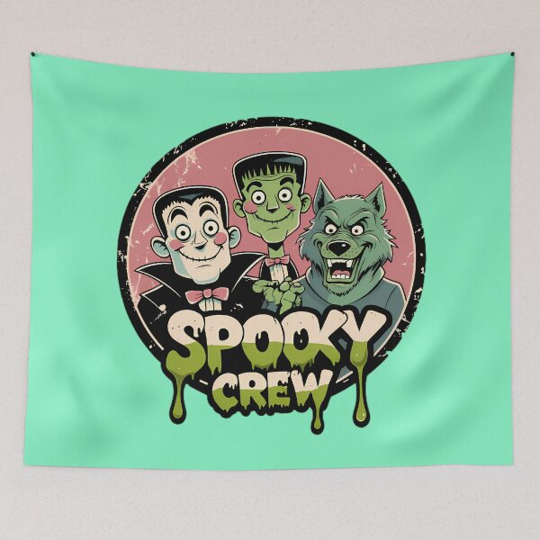 Item preview, Spooky Crew Monsters designed and sold by Structure-Blue.