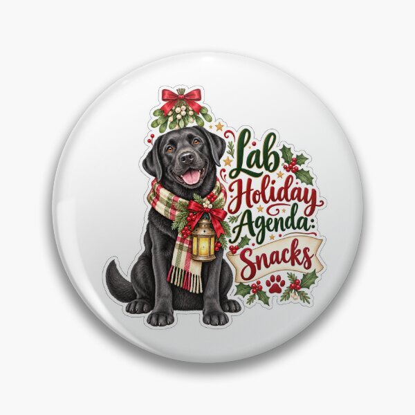 Item preview, Lab Holiday Agenda Snacks Black Labrador Christmas designed and sold by badburropress.