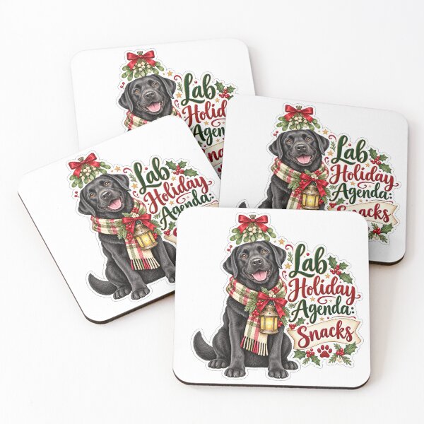 Item preview, Lab Holiday Agenda Snacks Black Labrador Christmas designed and sold by badburropress.