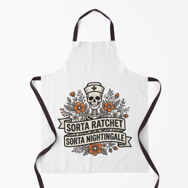 Item preview, Sorta Ratchet Sorta Nightingale Nursing Humor Floral designed and sold by ArtDesignTp.