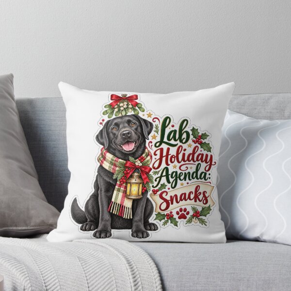 Item preview, Lab Holiday Agenda Snacks Black Labrador Christmas designed and sold by badburropress.