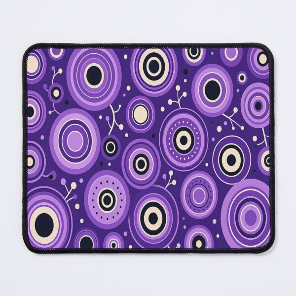 Item preview, Mystic Evil Eye Butterfly - Purple Abstract Retro Mandala Pattern designed and sold by Breezes-of-Ida.