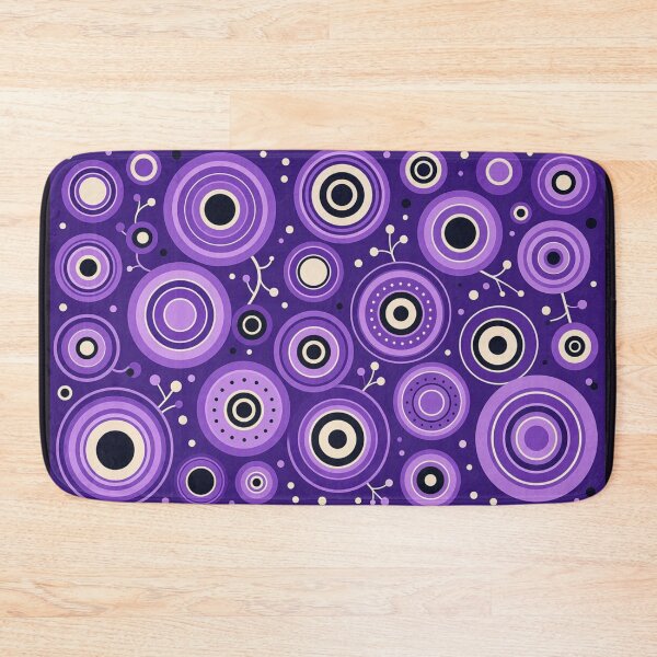 Item preview, Mystic Evil Eye Butterfly - Purple Abstract Retro Mandala Pattern designed and sold by Breezes-of-Ida.