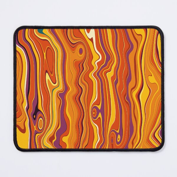 Item preview, Marmalade Heartwood - Psychedelic Woodgrain Pattern designed and sold by Shiri Mor Arts.