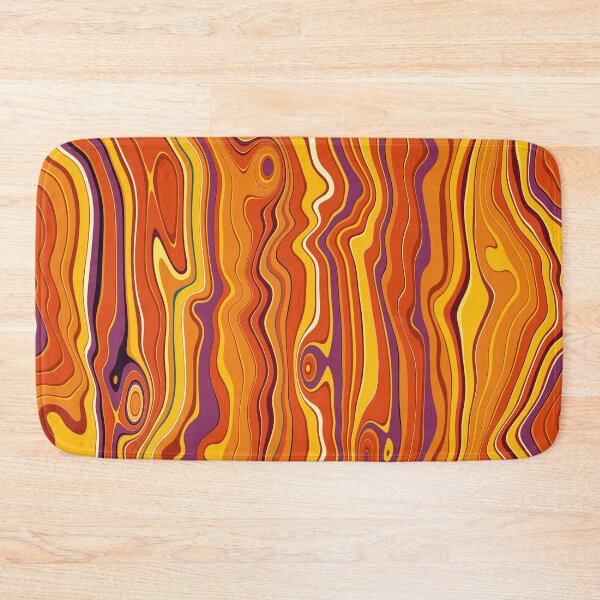 Item preview, Marmalade Heartwood - Psychedelic Woodgrain Pattern designed and sold by Shiri Mor Arts.