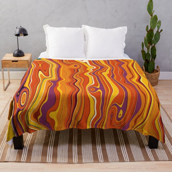 Item preview, Marmalade Heartwood - Psychedelic Woodgrain Pattern designed and sold by Shiri Mor Arts.