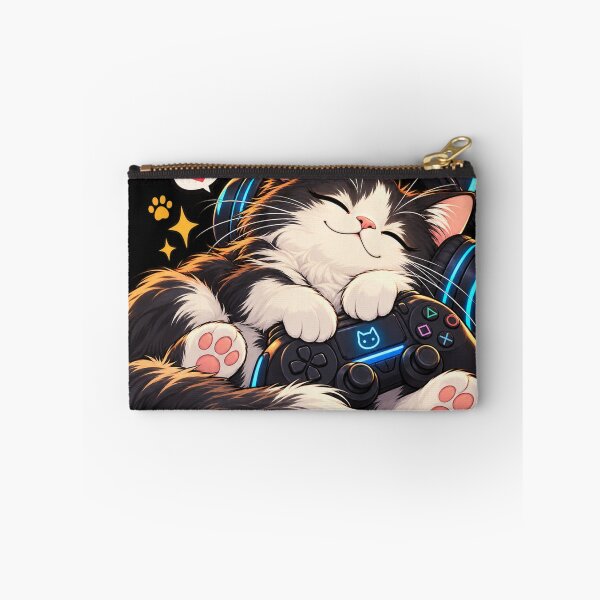 Item preview, Cozy Gamer Cat With Headphones designed and sold by TamagotchiArt.