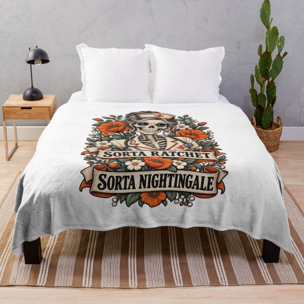 Item preview, Sorta Ratchet Sorta Nightingale Nurse Floral Design designed and sold by ArtDesignTp.