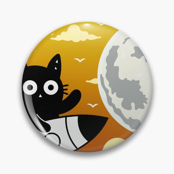 Item preview, Off To The Moon! Adorable Kitten designed and sold by DibujandoPorfa.
