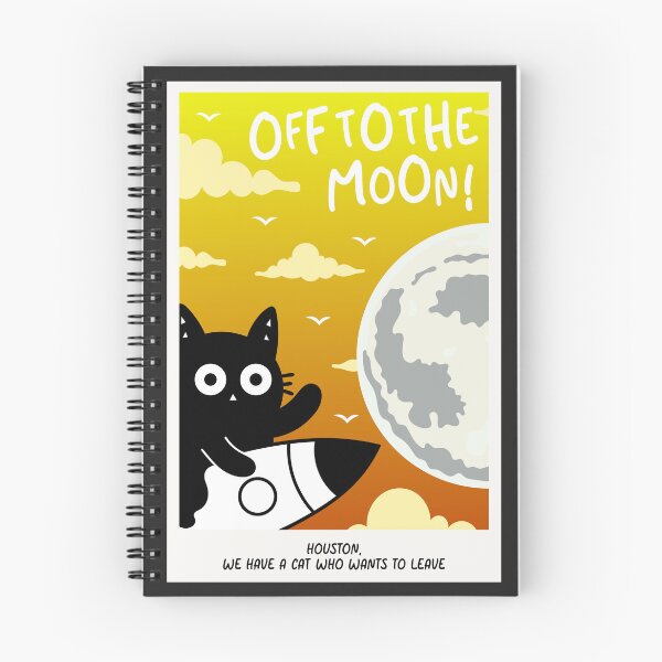 Item preview, Off To The Moon! Adorable Kitten designed and sold by DibujandoPorfa.