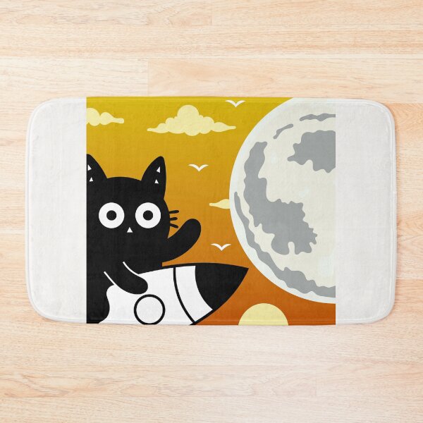 Item preview, Off To The Moon! Adorable Kitten designed and sold by DibujandoPorfa.