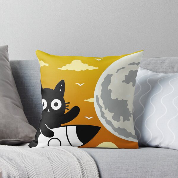 Item preview, Off To The Moon! Adorable Kitten designed and sold by DibujandoPorfa.