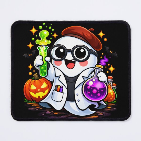 Item preview, Halloween Scientist Ghost – Cute Potion Lab Art designed and sold by aliyehc.