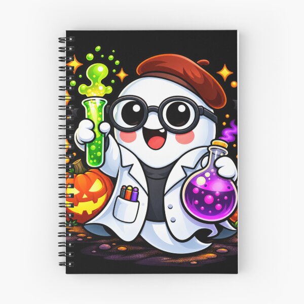 Item preview, Halloween Scientist Ghost – Cute Potion Lab Art designed and sold by aliyehc.