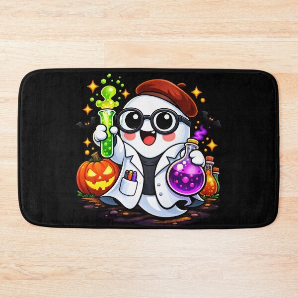 Item preview, Halloween Scientist Ghost – Cute Potion Lab Art designed and sold by aliyehc.