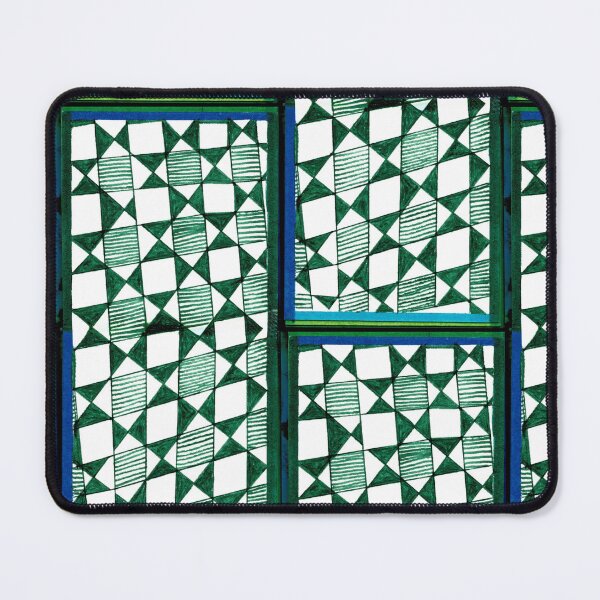 Item preview, Abstract mosaic in green designed and sold by ExiniaNullPunktNull.