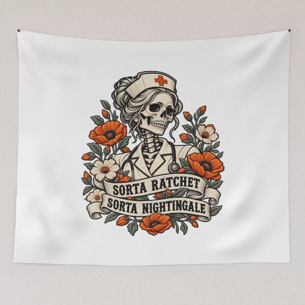 Item preview, Sorta Ratchet Sorta Nightingale Skeleton Nursing designed and sold by ArtDesignTp.