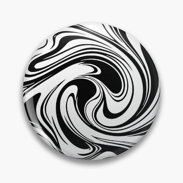 Item preview, Abstract black and white swirl art designed and sold by Pommes im Bett.