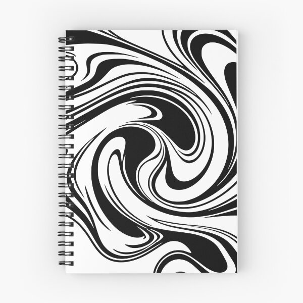Item preview, Abstract black and white swirl art designed and sold by Pommes im Bett.