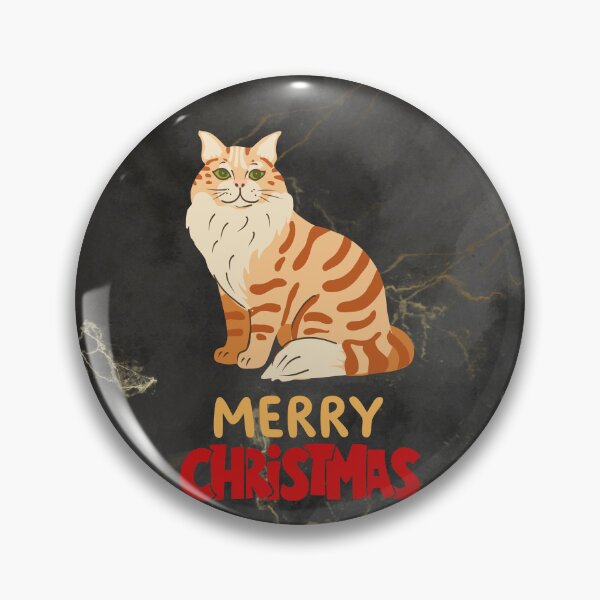 Item preview, Cute Maine Coon Cat Merry Christmas Holiday Art designed and sold by stormk10.