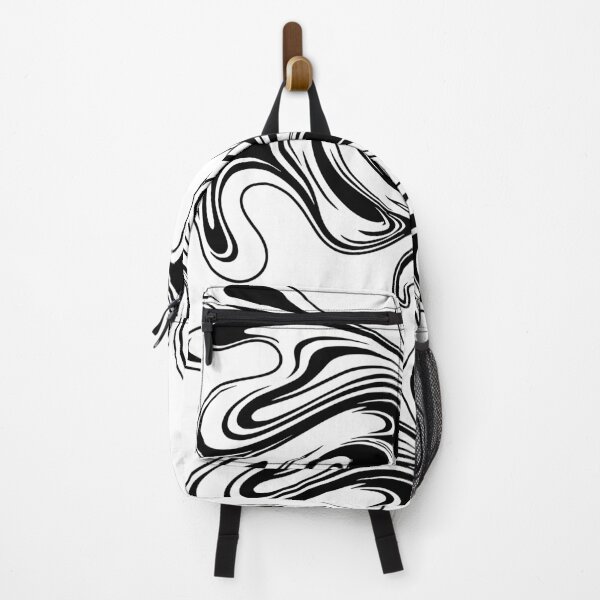 Item preview, Abstract black and white swirl art designed and sold by Pommes im Bett.