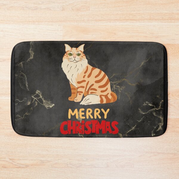 Item preview, Cute Maine Coon Cat Merry Christmas Holiday Art designed and sold by stormk10.