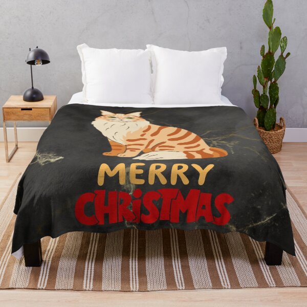 Item preview, Cute Maine Coon Cat Merry Christmas Holiday Art designed and sold by stormk10.