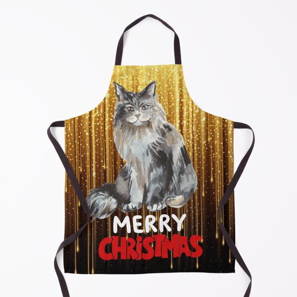 Item preview, Cute Maine Coon Cat Merry Christmas Holiday Art designed and sold by stormk10.