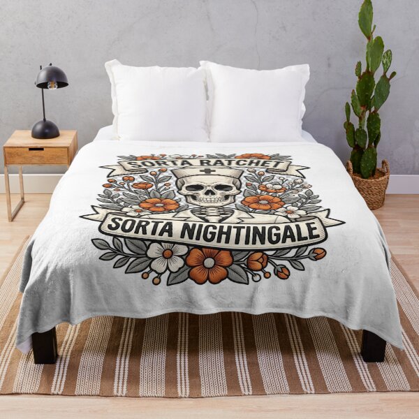Item preview, Sorta Ratchet Sorta Nightingale Funny Nursing Quote designed and sold by ArtDesignTp.