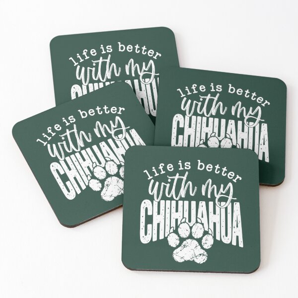 Item preview, Life Is Better With My Chihuahua Dog Lover Paw Print Art designed and sold by AmiGraph.