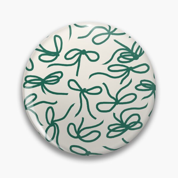 Item preview, Ribbon Bows 03 | Green Christmas Bow Pattern on Cream designed and sold by MarleneCanto.