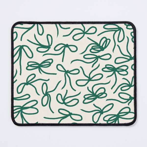 Item preview, Ribbon Bows 03 | Green Christmas Bow Pattern on Cream designed and sold by MarleneCanto.