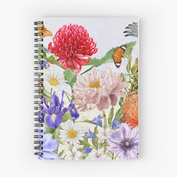 Item preview, Australian Waratah Garden Watercolour Flowers designed and sold by GabrielleStudio.