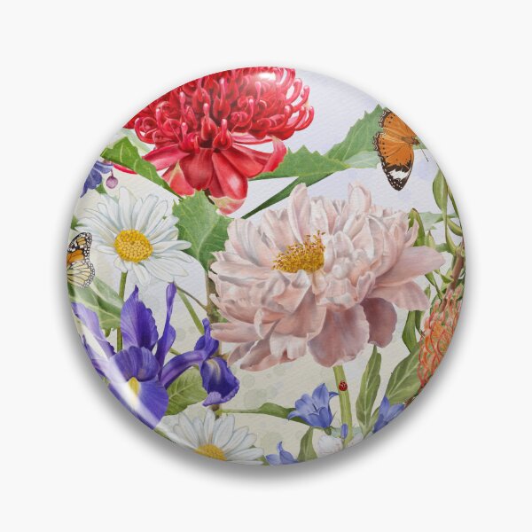 Item preview, Australian Waratah Garden Watercolour Flowers designed and sold by GabrielleStudio.