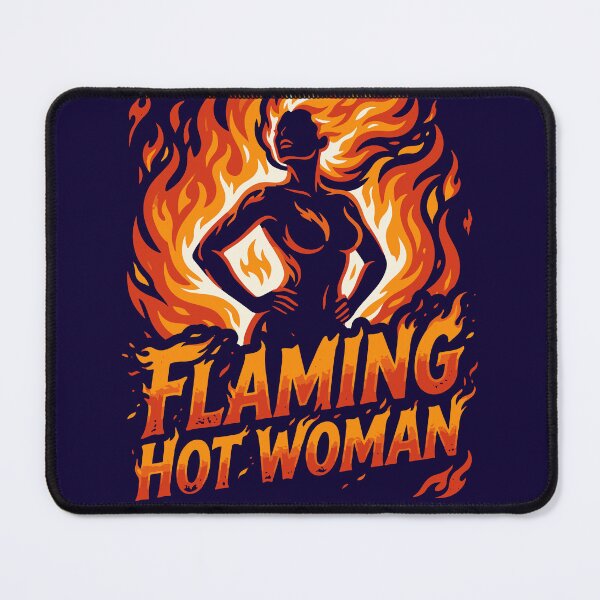 Item preview, Girl Power - Flaming Hot Woman designed and sold by luckysolo.