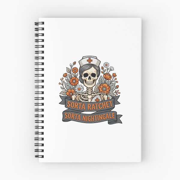 Item preview, Sorta Ratchet Sorta Nightingale Nurse Skeleton Humor designed and sold by ArtDesignTp.