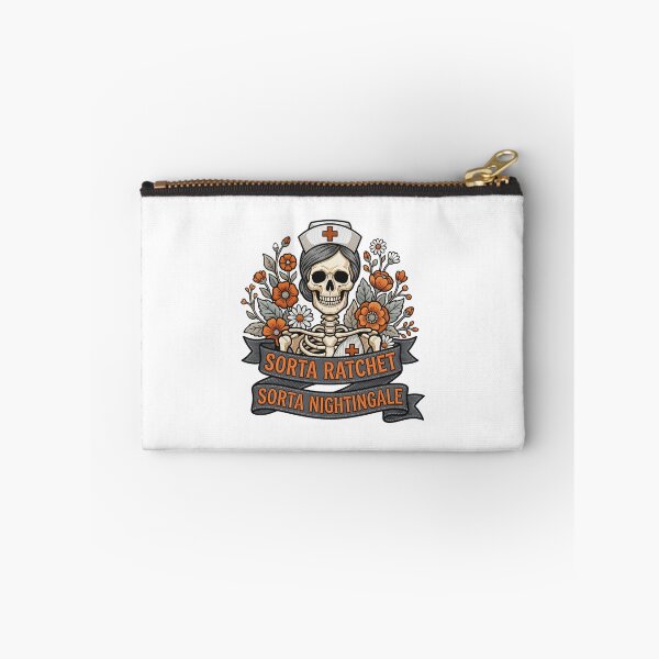 Item preview, Sorta Ratchet Sorta Nightingale Nurse Skeleton Humor designed and sold by ArtDesignTp.