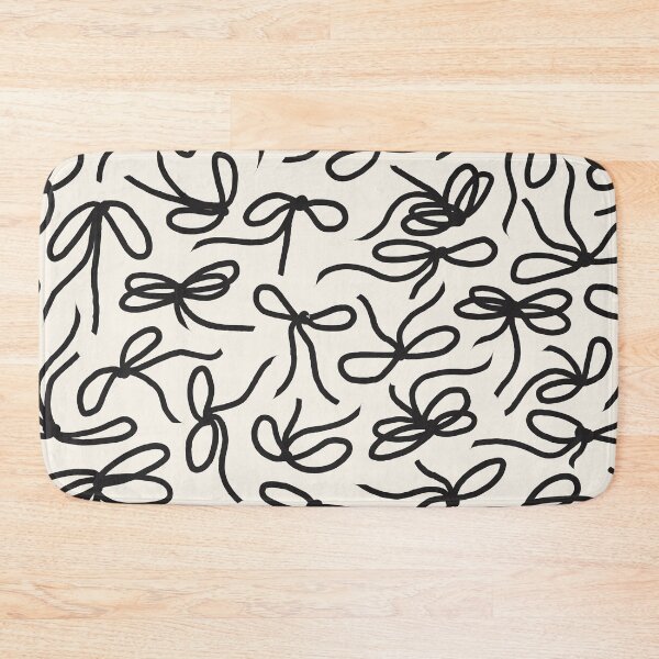 Item preview, Ribbon Bows 02 | Black Christmas Bow Pattern on Cream designed and sold by MarleneCanto.