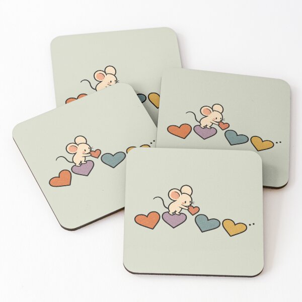 Item preview, Mouse Building a Heart Bridge – One Piece at a Time designed and sold by  MAD's Recreation Studio.