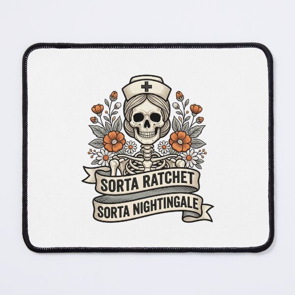 Item preview, Sorta Ratchet Sorta Nightingale Funny Nurse Floral designed and sold by ArtDesignTp.