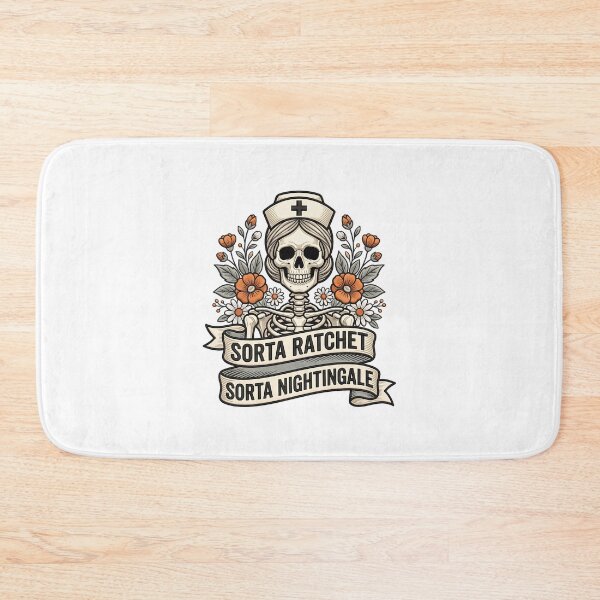 Item preview, Sorta Ratchet Sorta Nightingale Funny Nurse Floral designed and sold by ArtDesignTp.
