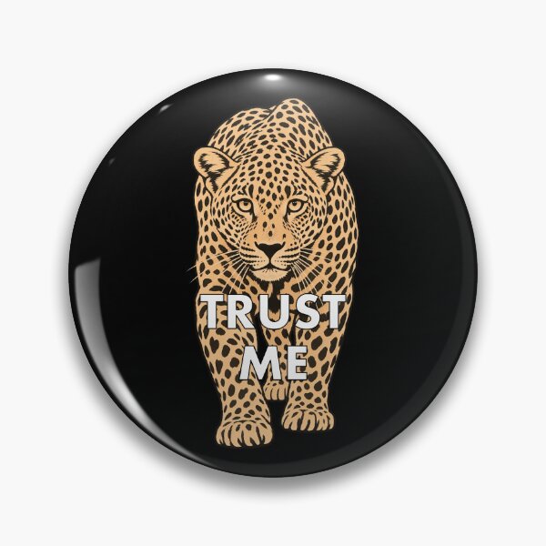 Item preview, Walking Leopard Wild Cat Trust Me Shapes Mania designed and sold by Shapes-Mania.
