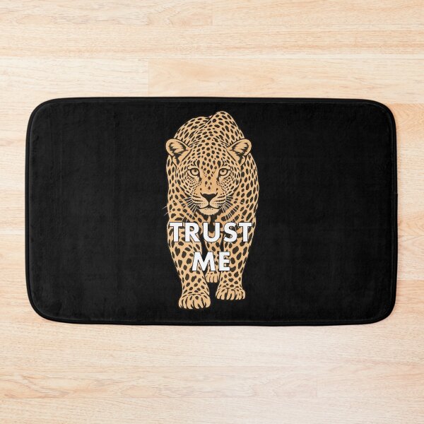 Item preview, Walking Leopard Wild Cat Trust Me Shapes Mania designed and sold by Shapes-Mania.