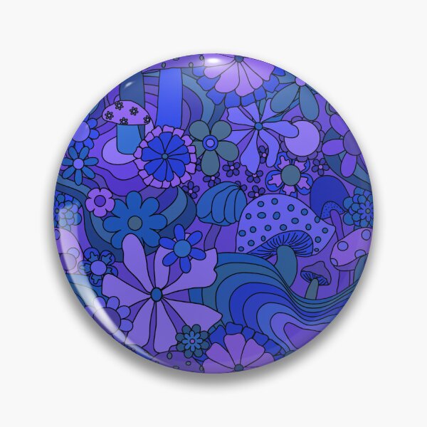 Item preview, Groovy Mushroom Garden in Grape designed and sold by YesterdayColl.
