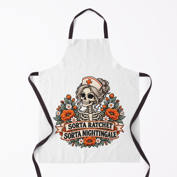 Item preview, Sorta Ratchet Sorta Nightingale Funny Skeleton Nurse designed and sold by ArtDesignTp.