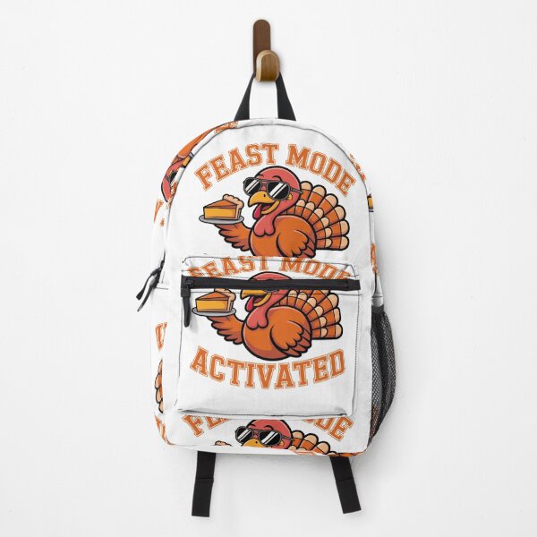 Item preview, feast mode active turkey with sunglasses and pie cartoon graphic designed and sold by DariaOltes.