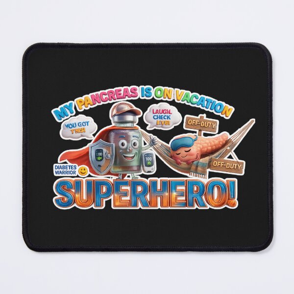 Item preview, Funny Diabetes Superhero Pancreas On Vacation designed and sold by EgyptionShop36.